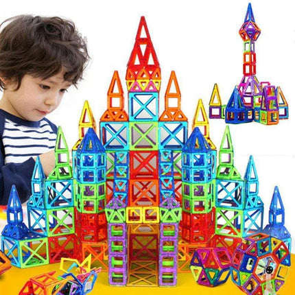Magnetic Building Blocks Set for Kids – DIY STEM Magnet Tiles