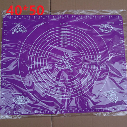 Reusable Non-Stick Silicone Baking Mat for Pastry Rolling with Measurements