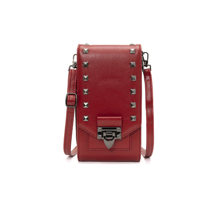 Women's Rivet Design Crossbody Bag