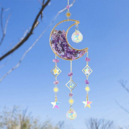 Car Moon Metal Crystal Accessory