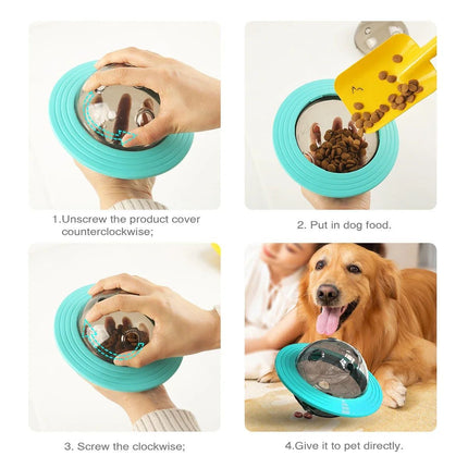 Dog Interactive Food Leaking Dispensing Treat Ball For Small And Large Dogs