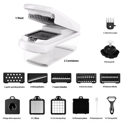 Kitchen Multi-function Vegetable Chopper - 15-in-one