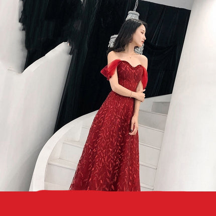 Lace Bridal Evening Dress