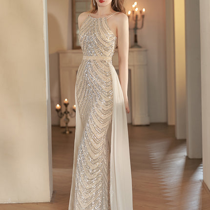 Women's Light Luxury High End Mermaid Evening Dress