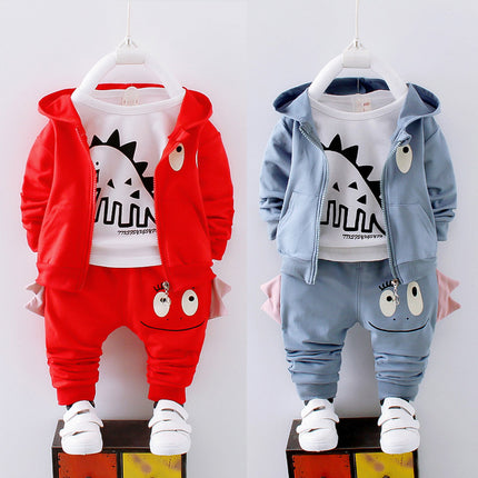 Boys Hooded 3 Piece Suit