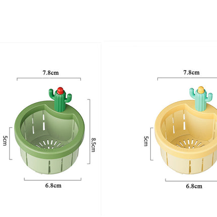 Cactus Sink Drain Strainer With Automatic Press And Dumping Basket