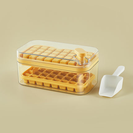 One-button Press Type Ice Mold Box Ice Cube Maker With Cover