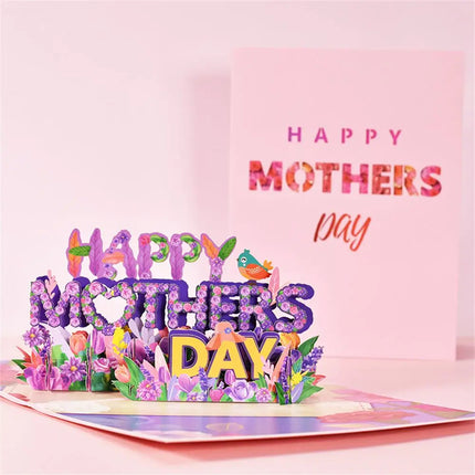 3D Pop Up Flower Bouquet Mother's Day Card