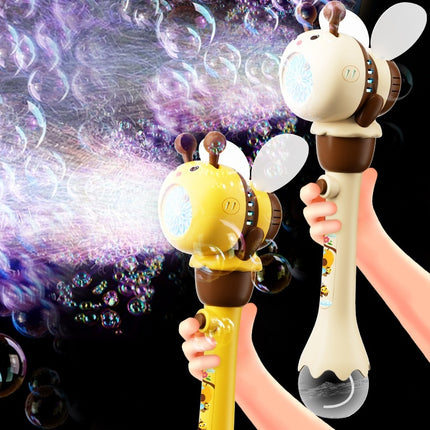 Kids Electric Bee Bubble Machine with Auto Light-Up