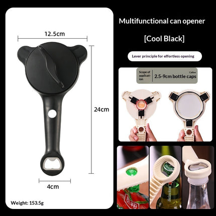 Non-slip Effortless Can Opener - Manual Adjustable Lid Opener