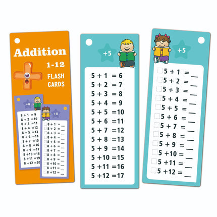 Kids Erasable Math Flash Cards — Addition & Multiplication
