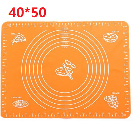Reusable Non-Stick Silicone Baking Mat for Pastry Rolling with Measurements
