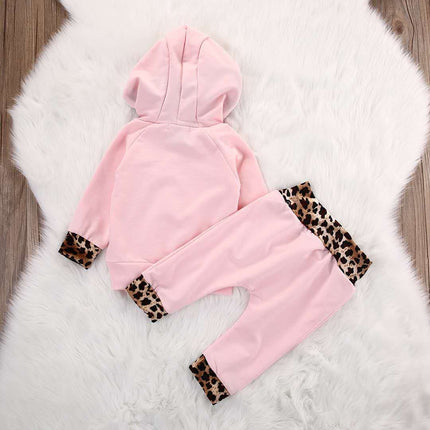 Girls 2-Piece Leopard Print Set | 100% Cotton UV Protection (70–100cm)