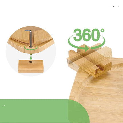Portable Folding Bamboo Sofa Tray