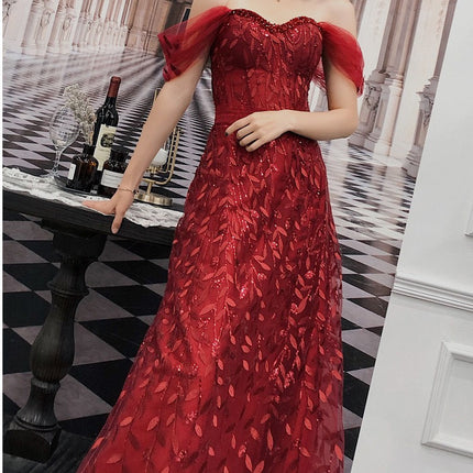 Lace Bridal Evening Dress