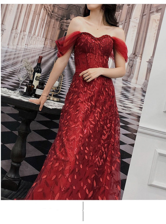 Lace Bridal Evening Dress