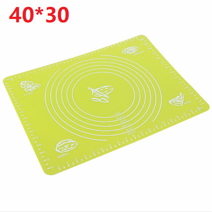 Reusable Non-Stick Silicone Baking Mat for Pastry Rolling with Measurements