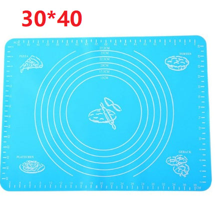 Reusable Non-Stick Silicone Baking Mat for Pastry Rolling with Measurements