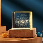 40mm Crystal Cube USB / Warm Light Solar System