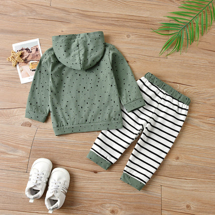Boys' 2-Piece Hooded Sweater & Pants Set | Long Sleeve Casual Outfit (70–100cm)