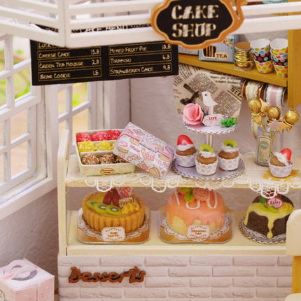 Miniature Dollhouse Cafe Playset – Pretend Play Coffee Shop for Kids