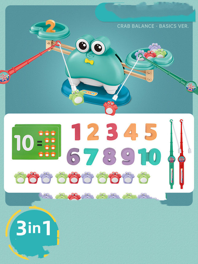 Kids Math Balance Scale Board – Addition & Subtraction Learning Set