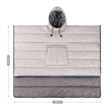 All-In-One Portable Camping Quilt, Warm Sleeping Bag And Travel Cloak