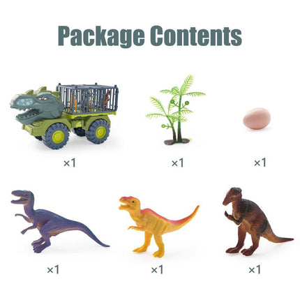 Kids Dinosaur Truck Toy — Pull-Back Puzzle Car for Toddlers