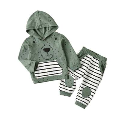 Boys' 2-Piece Hooded Sweater & Pants Set | Long Sleeve Casual Outfit (70–100cm)