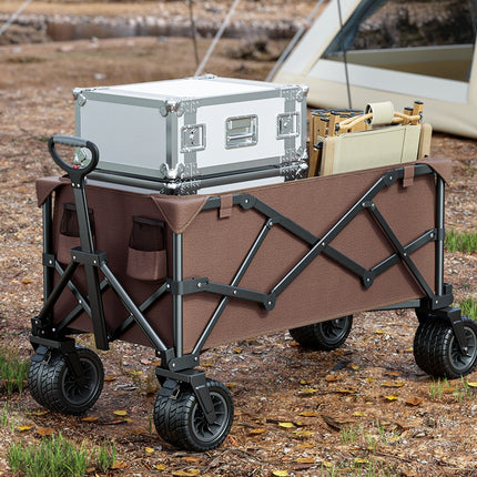 Outdoor Hand-Push Foldable Camping Cart