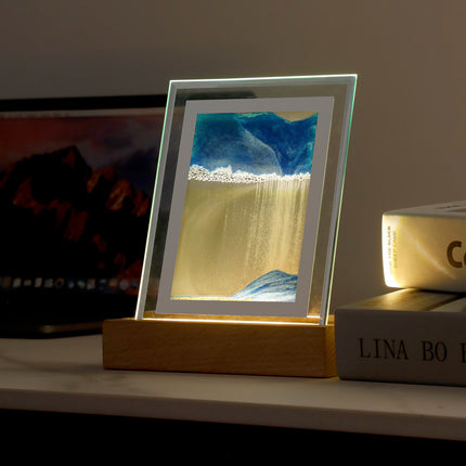 Sandscape Light Moving Hourglass Night Lamp