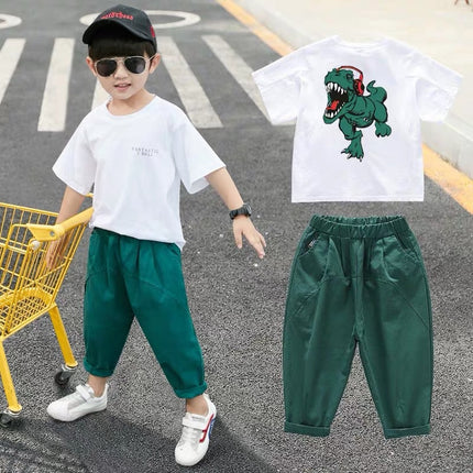 Boys 2 Piece Short Sleeve Suit