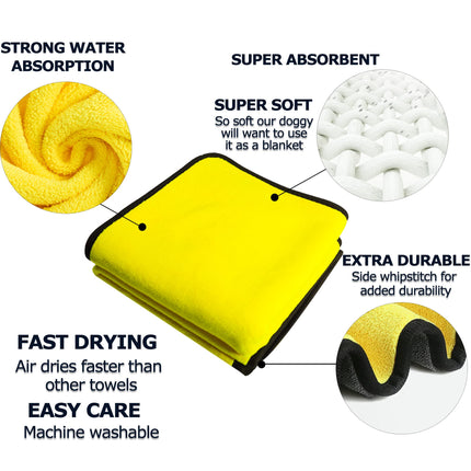 Dog Bath Towels With Microfiber For Quick Drying