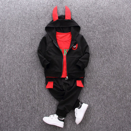 Boys 3-Piece Sporty Hooded Suit Set