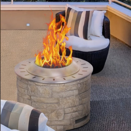 Stack-Stone-Look Smokeless Firepit