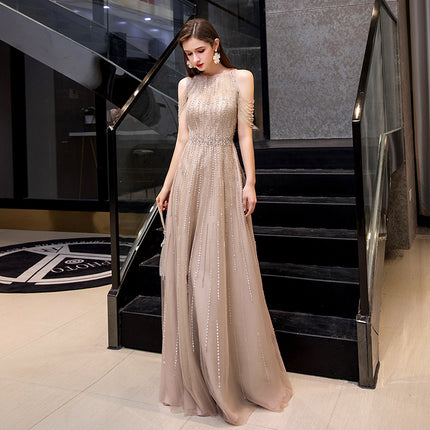 Hot Temperament Evening Banquet Fashion Formal Dress