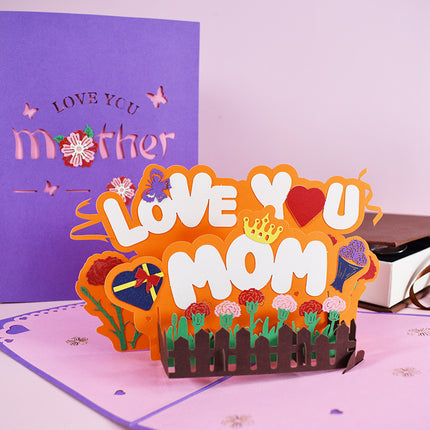 3D Pop Up Flower Bouquet Mother's Day Card