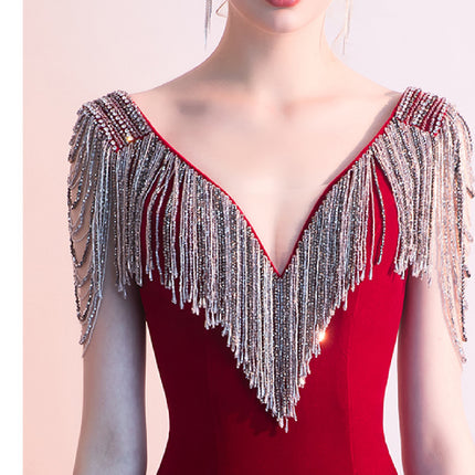 Hot Female Fishtail Evening Dress