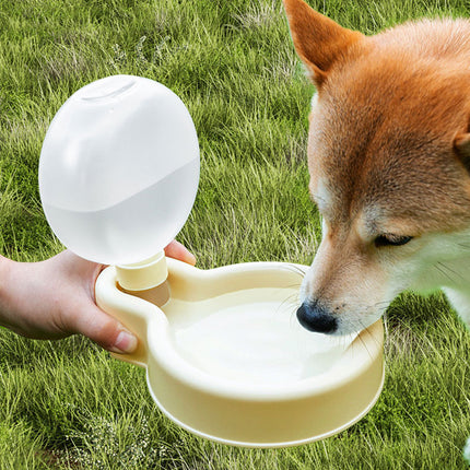 500ml Portable Travel Dog Water Bottle With Folding Drinking Bowl
