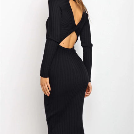 Women's Backless Sweater Dresses