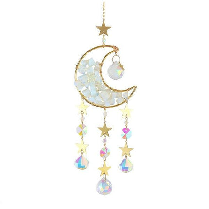 Car Moon Metal Crystal Accessory