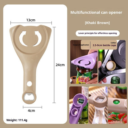 Non-slip Effortless Can Opener - Manual Adjustable Lid Opener