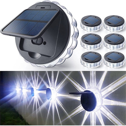 Garden Fence Round Lighting Solar and Led Wall Lamp