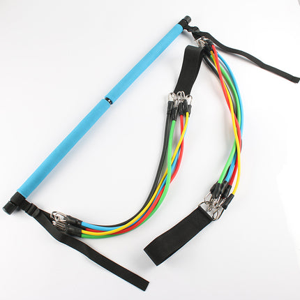 Fitness Yoga Pilates Bar Portable Gym Accessories Sport Elastic Bodybuilding Resistance Bands For Home Trainer Workout