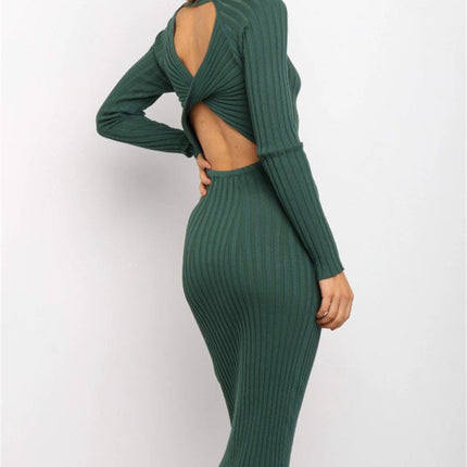Women's Backless Sweater Dresses