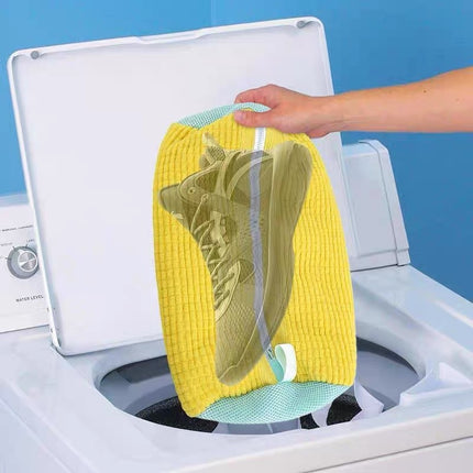Laundry Shoe Reusable Wash Bag With Zipper For Washing Machine