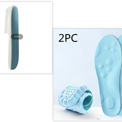 Boys And Girls' Sports Insoles With Long Handle Decontamination And Cleaning Shoe Brush