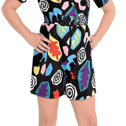 Girls' Cartoon Jumpsuit | Short Sleeve Cotton Romper (120–170cm)