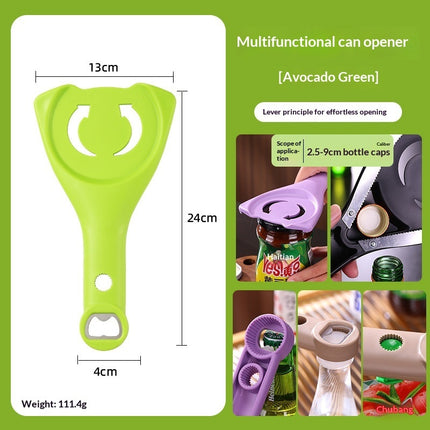 Non-slip Effortless Can Opener - Manual Adjustable Lid Opener