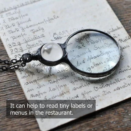 Mother's Day Magnifying Glass Pendant Necklace